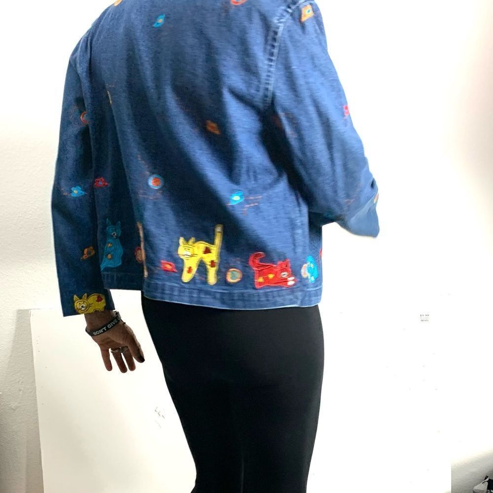 Vintage Cat Embroidered Jacket - Picture 4 of 12